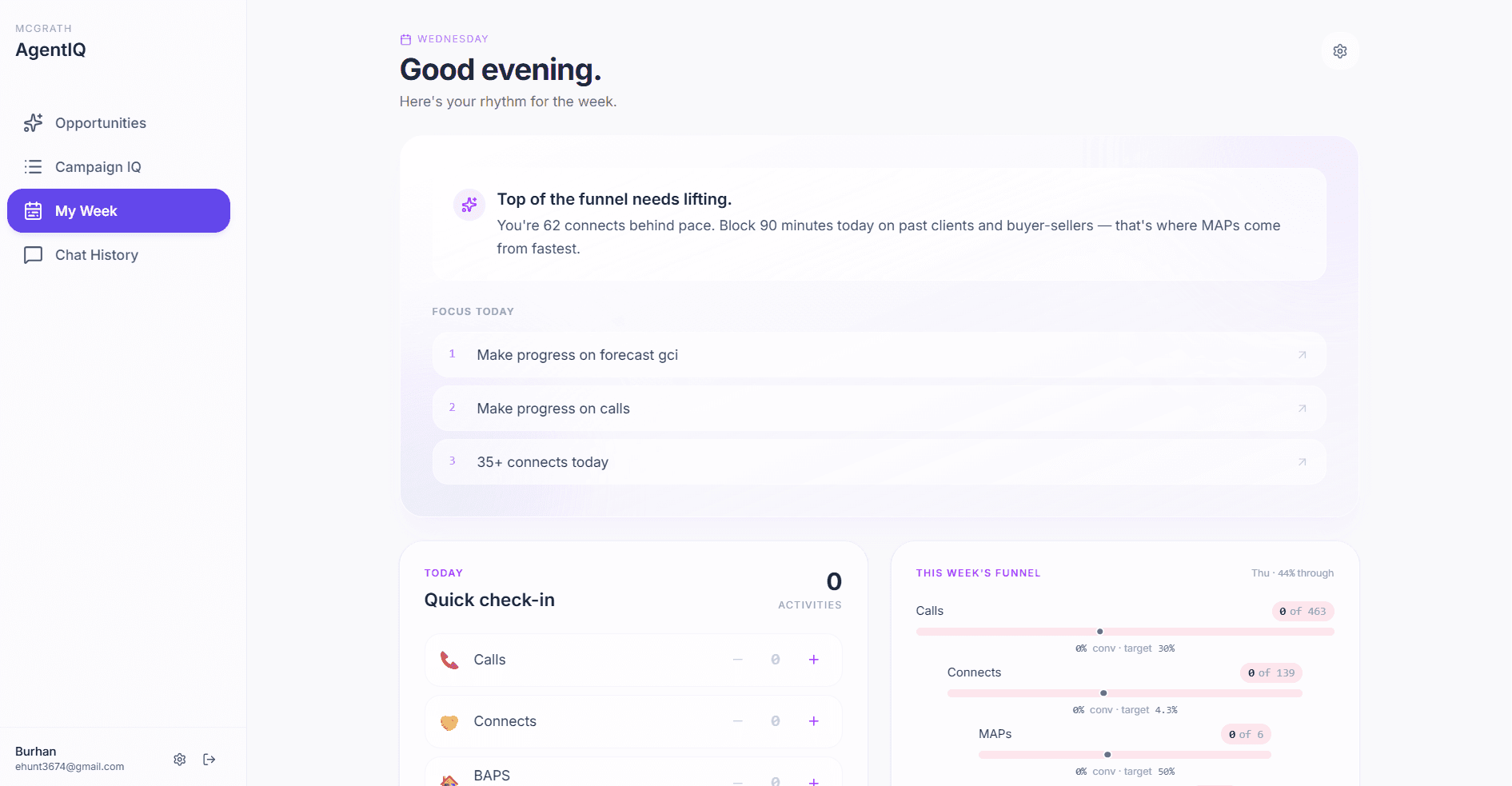 AgentIQ — AI Sales-Coaching Platform for Real Estate screenshot 1