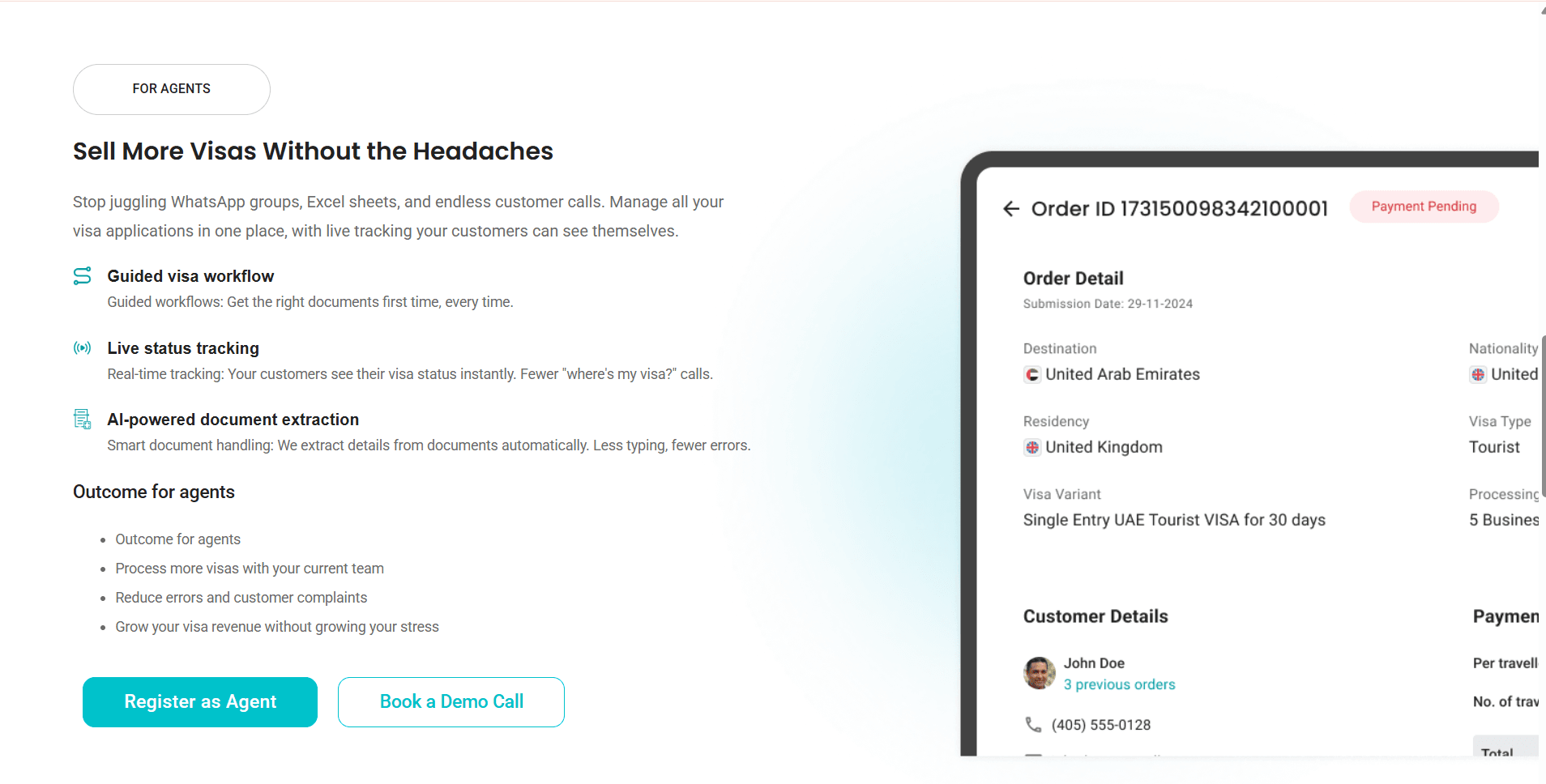 Multi-Tenant Visa-Processing SaaS screenshot 2